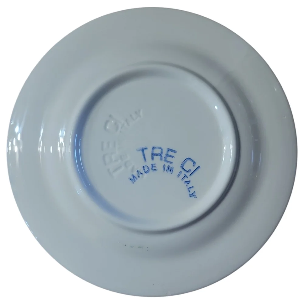 4 Pier 1 Tre Ci Italy Christmas Tree Cabin Salad Dessert Plate 8.5
